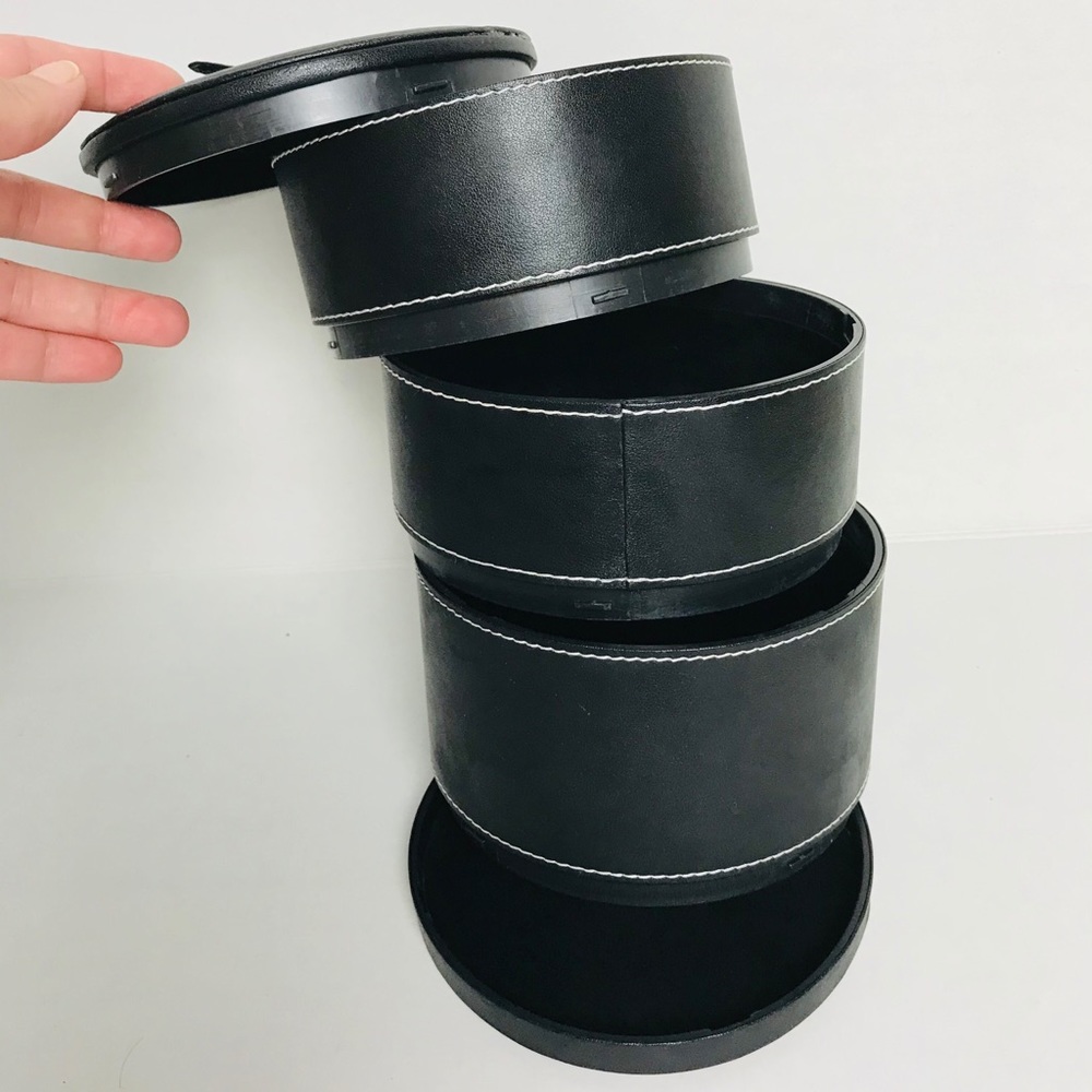 Vintage Tower Twists Ingenious Design Jewelry Box - image 6